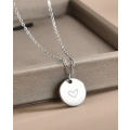 Silver Colour Stainless Steel 18k Plated Heart Pendant Necklace in High Quality Velvet Jewellery Box