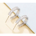 Cubic Zirconia Earrings in Velvet Jewellery Box