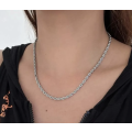 Rope Chain Twist Stainless Steel Necklaces in High End Velvet Jewellery Box