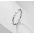 2mm silver stainless steel wedding band / Stacking Ring - 1.65cm diameter