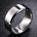 Popular Minimalist Men`s Stainless Steel Silver Colour Ring (Large Size) Kindly see sizing image