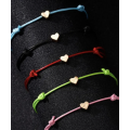 Make a Wish Friendship Heart Bracelets - Set of 5