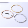 Set of 3 Gorgeous Solid Stainless Steel Gold, Silver and Rose Gold Colour Stainless Steel Bangles