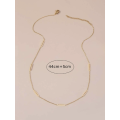Elegant Gold Colour Geometric Stainless Steel Necklace in Jewellery Gift Box