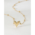 Chic Gold Heart Design Non Tarnish Stainless Steel Necklace