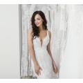 Fully Beaded Magnificent Designer Wedding Dress for Sale Size 8 / 10