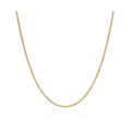 2mm Wide Herringbone Snake Necklace Gold Plated Stainless Steel with high quality jewellery box