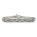 3.98ct Ladies Tri Line Certified Genuine Diamond Bracelet