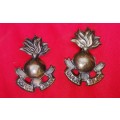 SA CORPS OF ENGINEERS PAIR OF COLLAR BADGES