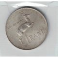 1967 RSA one rand coin in English
