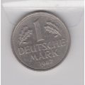 Germany 1982 1 Mark coin.