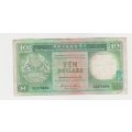 Hong Kong, HSBC,  ten dollars banknote, 1985 to 1992. Circulated.