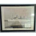 Frame photograph of Empress of Britain (1930), in official Canadian Pacific frame