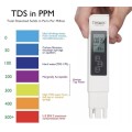 TDS & EC Digital Water Quality Testing Meter (3 in 1, with Temp.)