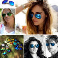 Mirrored Aviator Sunglasses - New Fashion Style