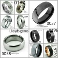 Silver TUNGSTEN RING,Silver Bevel edge, 8MM ,SIZEs 8,9, 10,11.5, 12