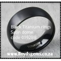 MENS TITANIUM  BLACK or Silver rings 8MM RING  SIZE 8 to 13