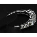 Stainless Steel Eternity Ring 3mm wide. Free Ring Box, size 6 or 7