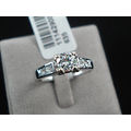 18K WHITE GOLD PLATED SOLITAIRE ENGAGEMENT RING, FREE BOX*SIZES 5, 6, 7,8,9