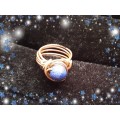 Rings - Copper, Artisan made,custom made to size, Semi-precious stones