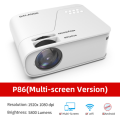 5800 Lumens Full-HD Home Cinema P86 Projector with Mirror Tech & WIFI