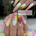 Neon pigments for nails and make up