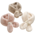 Elegant Plush Ultra Soft and Warm Winter Scarf with Pearl Strap in Stunning Colours