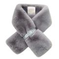New Trendy Warm and Super Soft Cross Over Plush Winter Scarf  With Strap in Assorted Colours