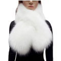 Elegant Super Warm Womens Faux Fur Cross Through Scarf in Five Colours