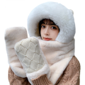 All in One Scarf, Hat and Gloves Extra Soft and Fluffy for Outdoor lovers and Students