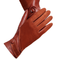 Luxury Women`s Genuine Sheep Skin Suede Touch Screen Leather Gloves in Black or Tan