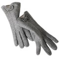 Plush Warm Wool Touch Screen Gloves for Women