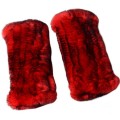 Luxurious Fluffy and Winter Warm Fingerless Knitted  Faux Fur Gloves in Four Colours
