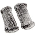 Luxurious Fluffy and Winter Warm Fingerless Knitted  Faux Fur Gloves in Four Colours
