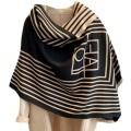 Dual Colour High Fashion Statement Double Sided Cashmere Scarf or Shawl