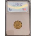 1894 South Africa Gold 1/2 Pond NGC XF45