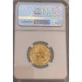 1894 South Africa Gold Pond NGC AU58