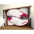 NEW Pro-Action Training Sneakers, pink and white.  Size 7