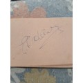 Sir Edmund Hilary,original autograph