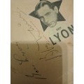 Ben Lyon and Bebe Daniels original autographs