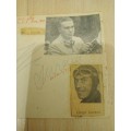 Pietro Taruffi,Count Lurani,,Lord Howe(Francis Curzon )original autographs of 3 racing legends of gr