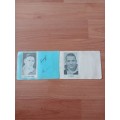 4x Springbok original autographs