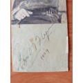 Errol Flynn original autograph,1939