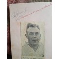 Geoff Gray,Springbok rugby player no215,original autograph