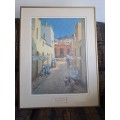 Malay Quarter,print 462/1000 by famous Hugo Naude(limited edition)