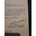 Signed typed letter from Aide de Camp of Field Marshall Montgomery