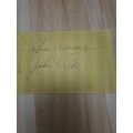 John Wells,Renee Sissons,5 times ,World Ballroom Dancing Champions. Original autographs