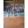 2007 Springbok World Cup winners, Die Burger and Rapport front pages