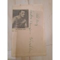 Ali Bey,The Tough Turk,wrestled in Americac1950/60,original autograph