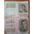 10 Western Province rugby players of 1940 s ,original autographs